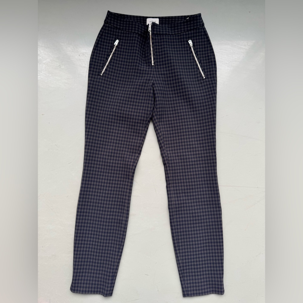 Aritzia Wilfred Checkered Pants with Zipper